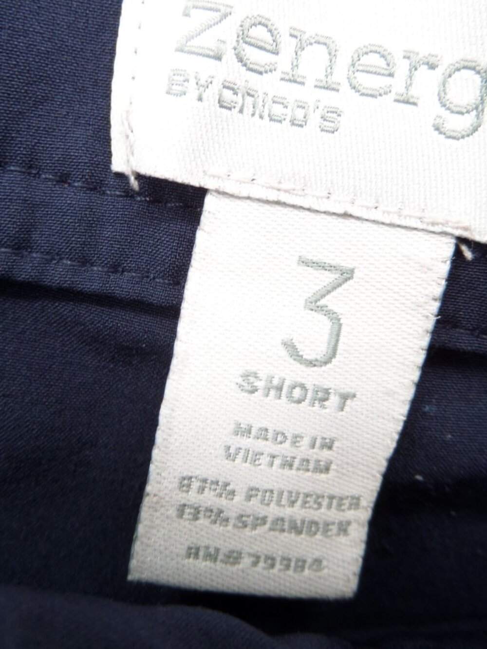 Chico's Zenergy Women's All Seasons Navy Blue Wide Leg Pants Size 3 US 16 - Picture 7 of 8